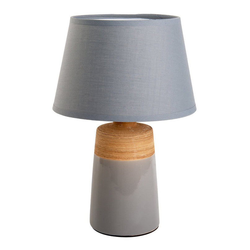 Keramische tafellamp "Talia", tafellamp gemaakt van keramiek, beige/grijs, met E14 -aansluiting, voor eetkamer, woonkamer, gang of kantoor, 31 cm hoog