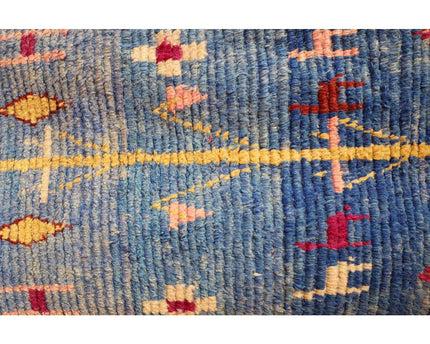 Zuiver wollen Marokkaans Berber halkleed 81 x 383 cm