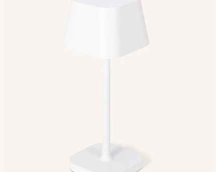 Ava witte oplaadbare tafellamp – stijlvolle, draadloze en dimbare verlichting