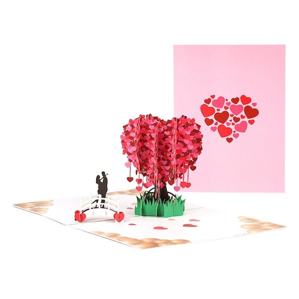3D -kaart - Love Tree Valentijnsdagkaart