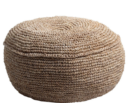 Poef | Zitzak TELU van Raffia (2 maten)