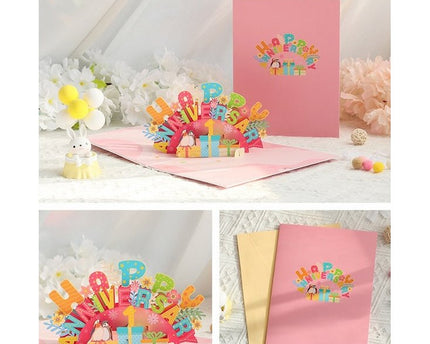 3D -kaart - Happy Anniversary Card