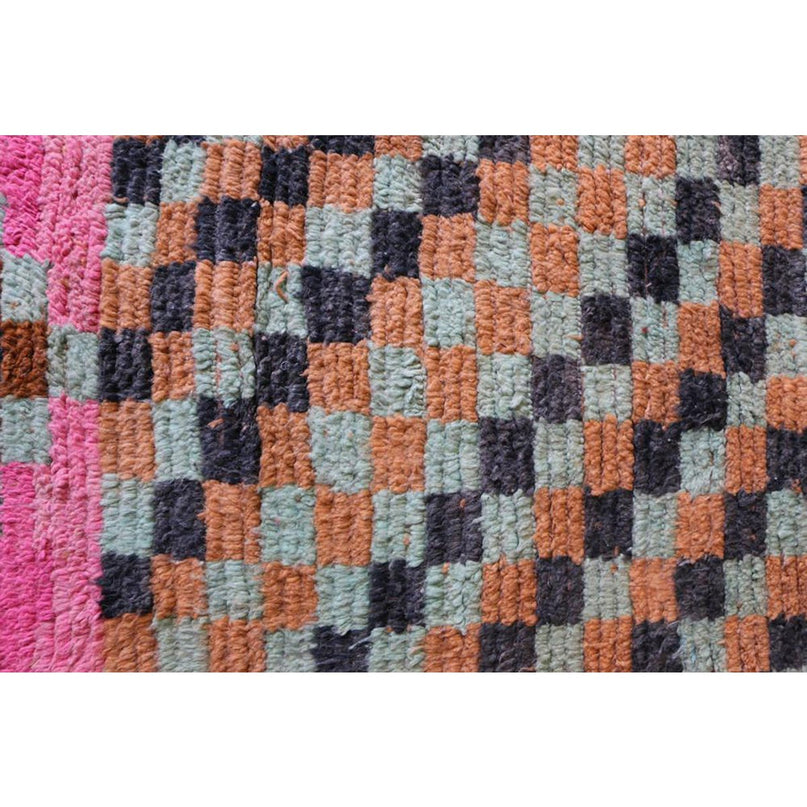 Kleurrijk Berber Boujad halkleed 78 x 743 cm