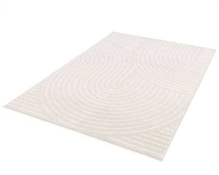 Superzacht en zeer grafisch vloerkleed VOLUTE