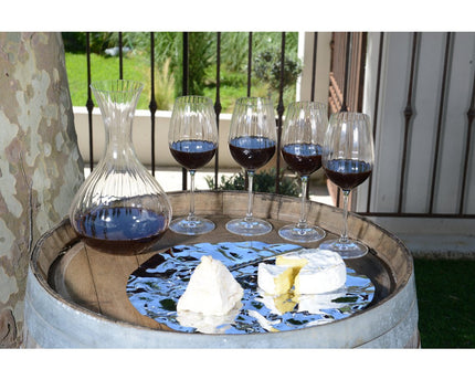 Wijnglas 350 ml waterval - veel 6