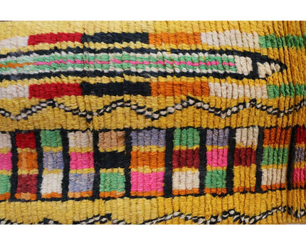 Zuiver wollen Marokkaans Berber halkleed 66 x 340 cm