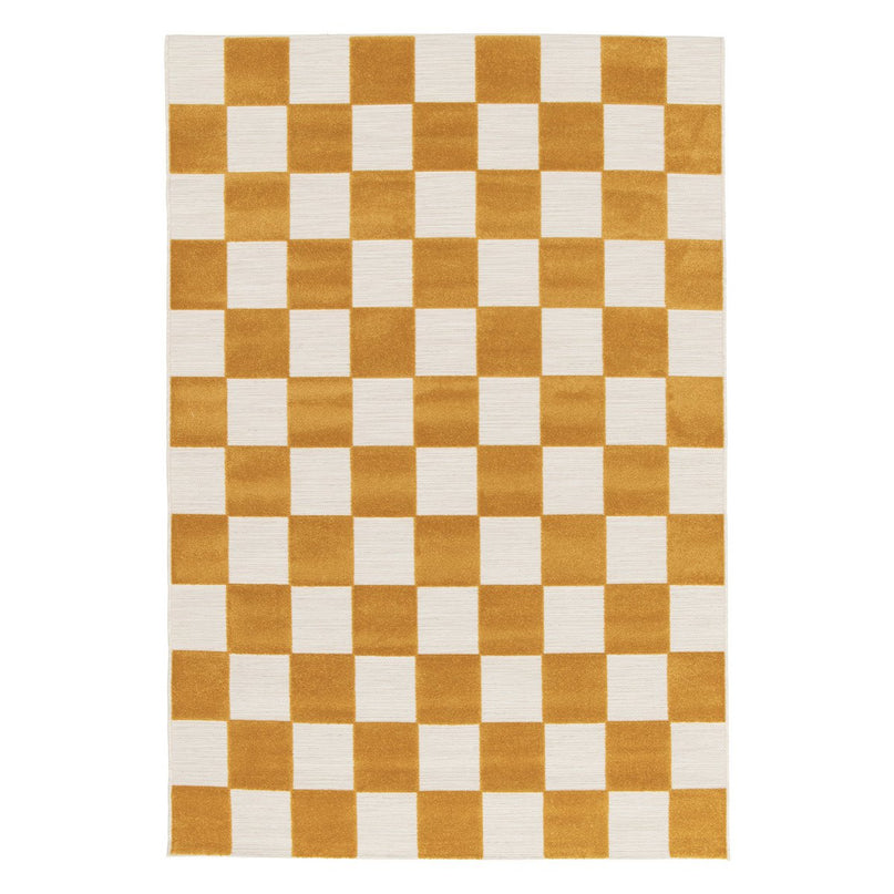 Bicolor buitenkant binnen tapijt met kleine tegels gesneden effect