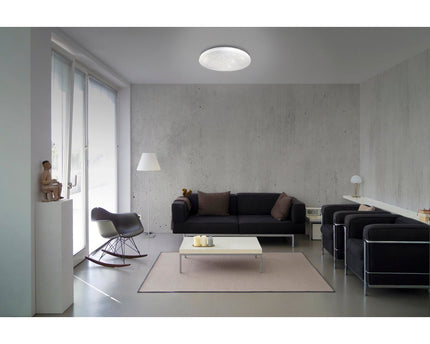 LED plafondlamp "Polaris" d: 48cm kristaleffect