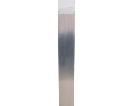 LED Outer Socket Light "Leah" gemaakt van metaal en plastic in stalen blanke, geïntegreerde LED, padlichten