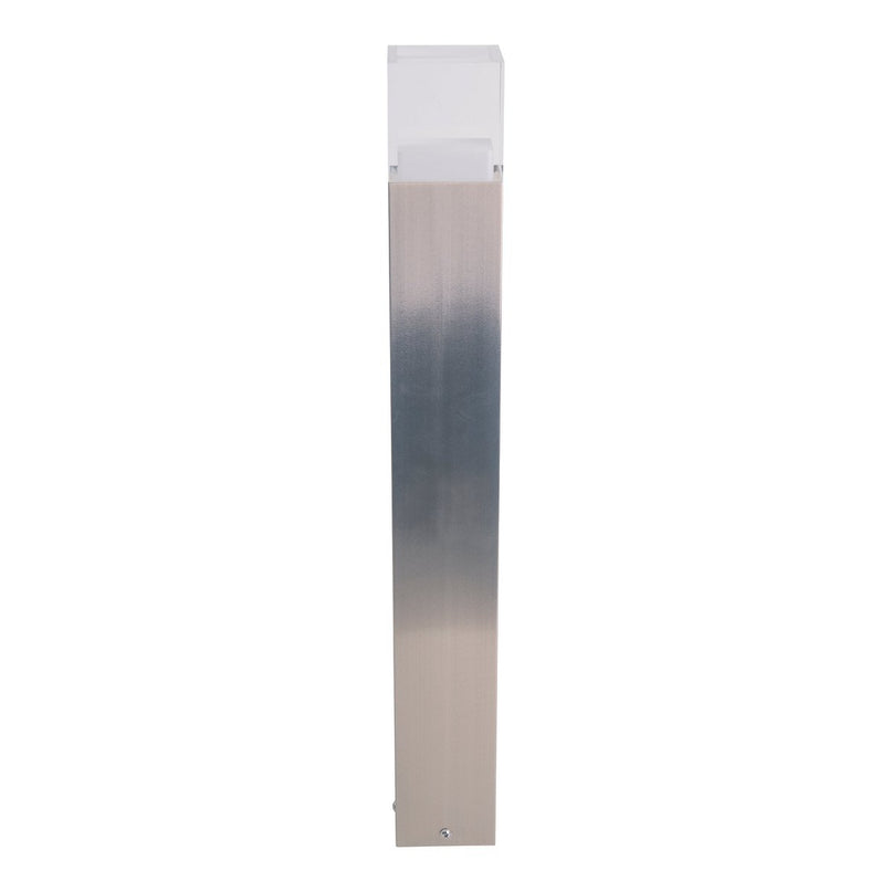 LED Outer Socket Light "Leah" gemaakt van metaal en plastic in stalen blanke, geïntegreerde LED, padlichten