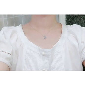 Sterling Silver Cute Cat Moonstone ketting