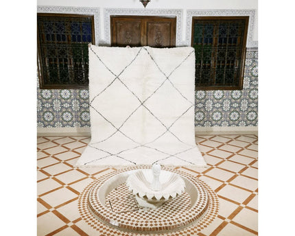 Berber vloerkleed Beni Ouarain zuivere wol 210 x 300 cm