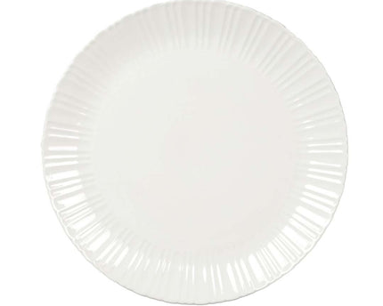 Assiette Plate Blanche Flora 26.6x26.6x2cm