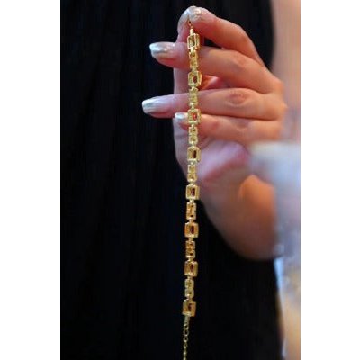 Italiaanse stijl Red Garnet Fancy armband