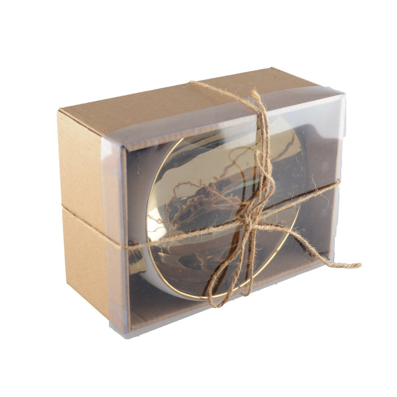 Witte en Golden Cup 17x11.5x7.4cm