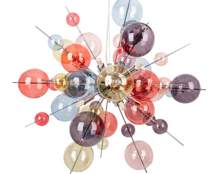 Hanger lamp "explosie" pastelkleuren