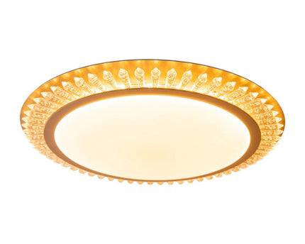 LED -plafondlicht "Madison" Ø 48 cm, veel functies, gemaakt van metaal en plastic, goud, met geïntegreerde LED's, verlichting voor woonkamers of kantoor