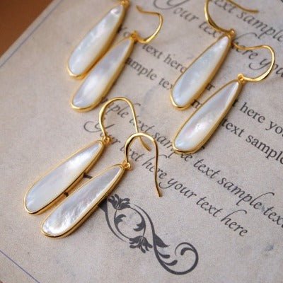 Dikke minimalistische MOP oorbellen