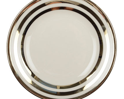 18 cm goud drievoudige filet dessertplaat