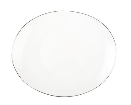 Platinumrand dessertplaat