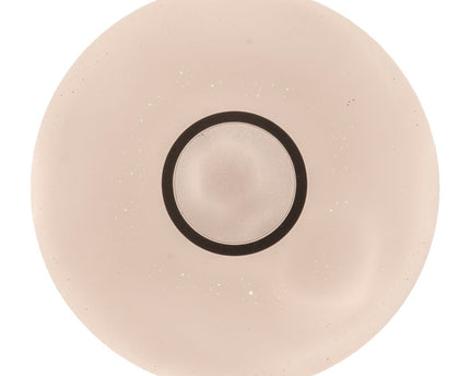 LED -plafondlicht "" Picton "Ø 31 cm gemaakt van metaal en plastic, warm wit licht met kristaleffect, met stevig ingebouwde LED's verlichting voor woonkamers of kantoor