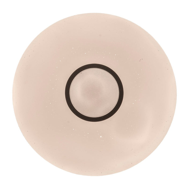 LED -plafondlicht "" Picton "Ø 31 cm gemaakt van metaal en plastic, warm wit licht met kristaleffect, met stevig ingebouwde LED's verlichting voor woonkamers of kantoor