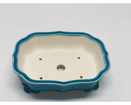 Premium geglazuurde bonsaipot van 24 cm